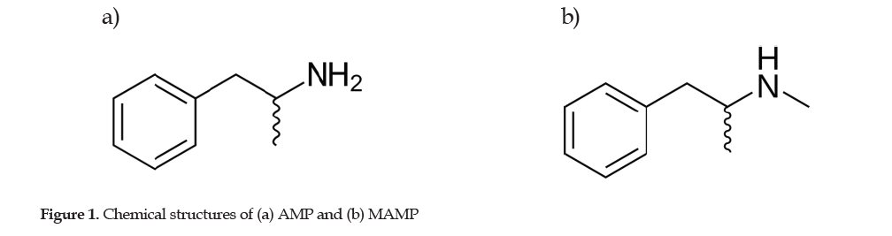 amphetamine structure vs methamphetamine